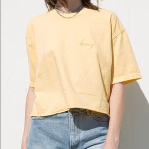 brandy melville honey tshirt